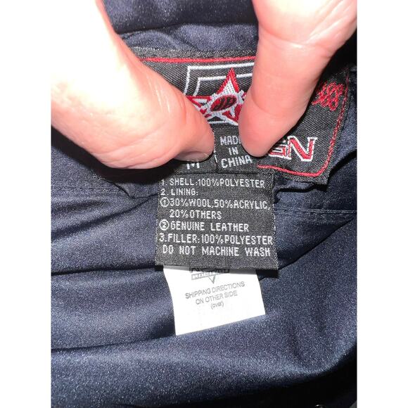 Vintage 1990s New York Yankees Reversible Varsity Jacket by JH Design –Sz Medium - Picture 13 of 16